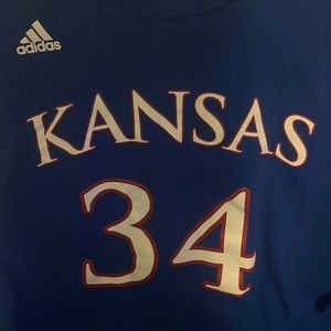 Adidas Kansas Jayhawks #34 Paul Pierce Throwback Size 2XL Fits Like XL